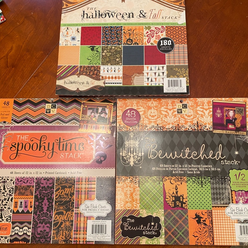 DCWV Paper Blocks - 3 stacks for Halloween!